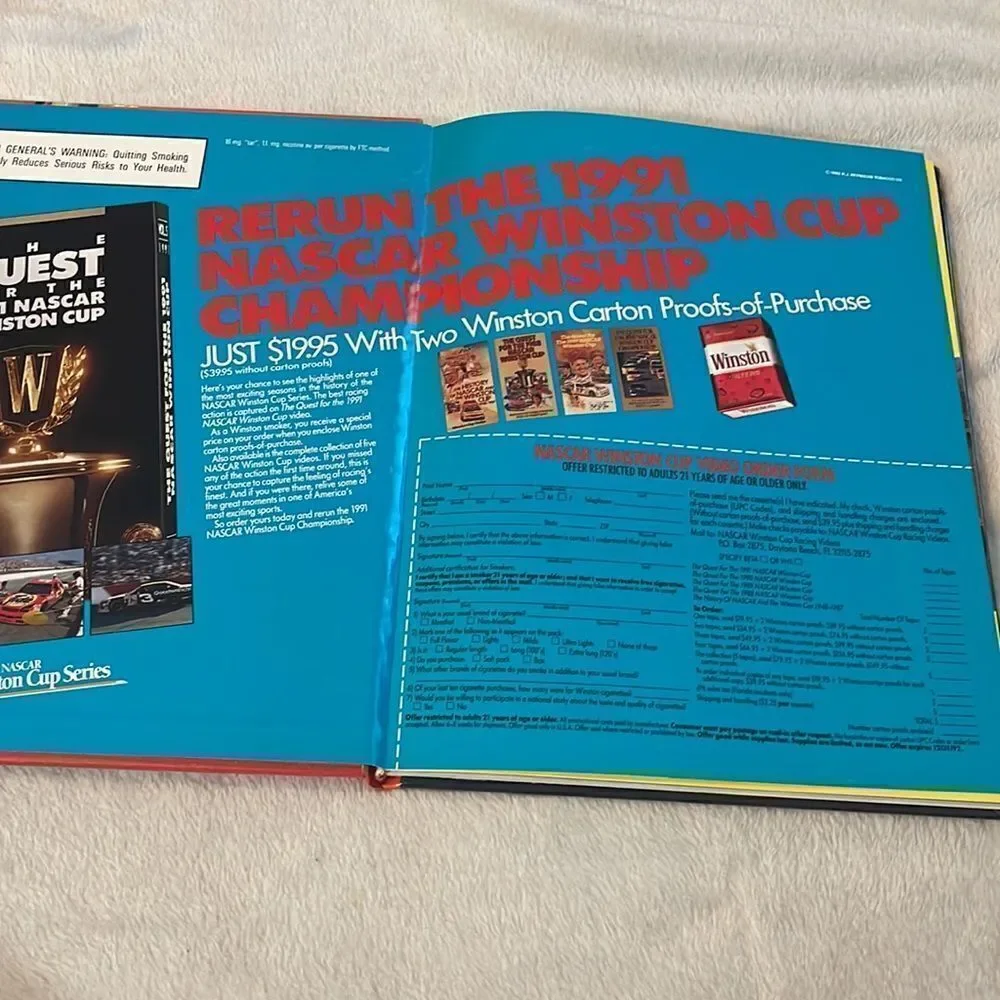 Winston cup Illustrated 1991 season review Hardcover book